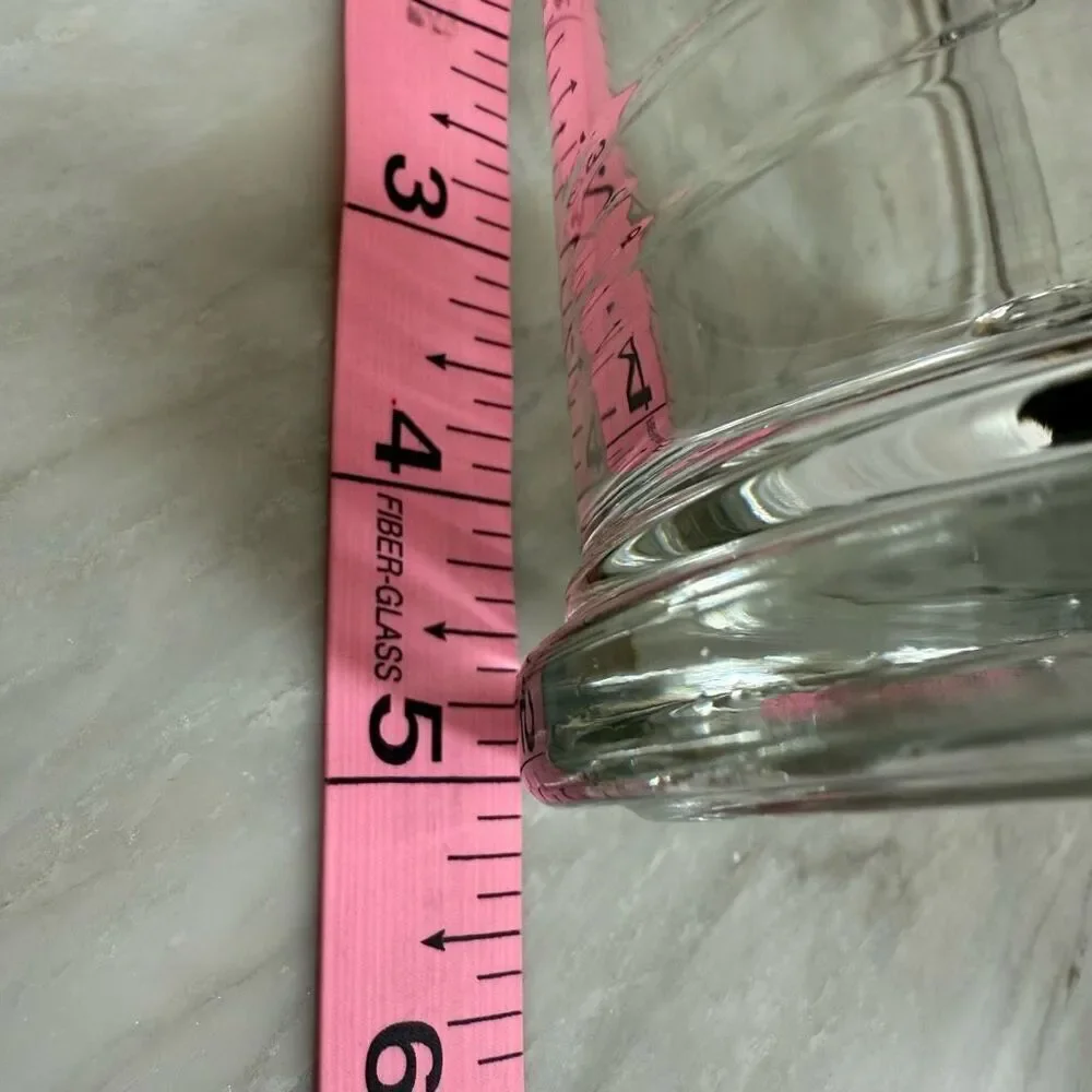 Clear Glass Beer Mug Stein with Pewter Golf Ball Clubs Sporting Motif